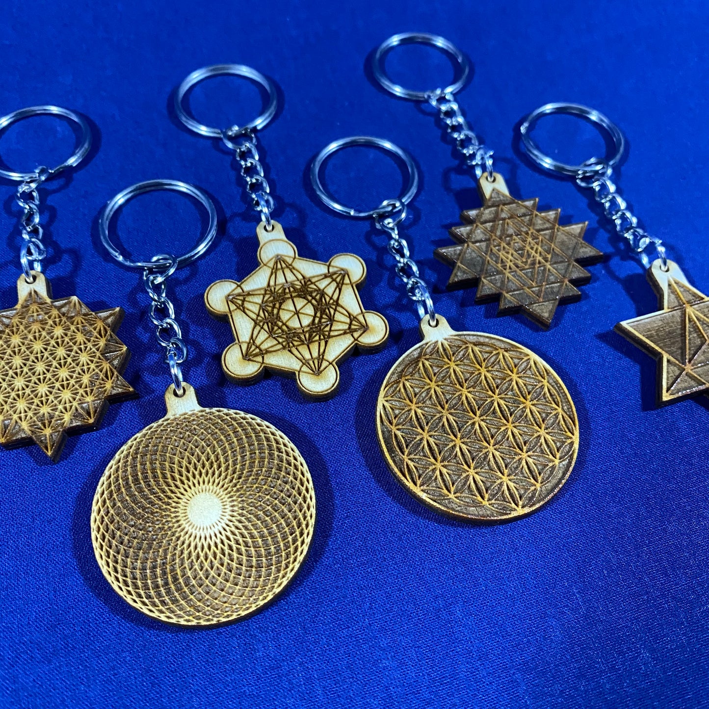 Sacred Geometry Keychains