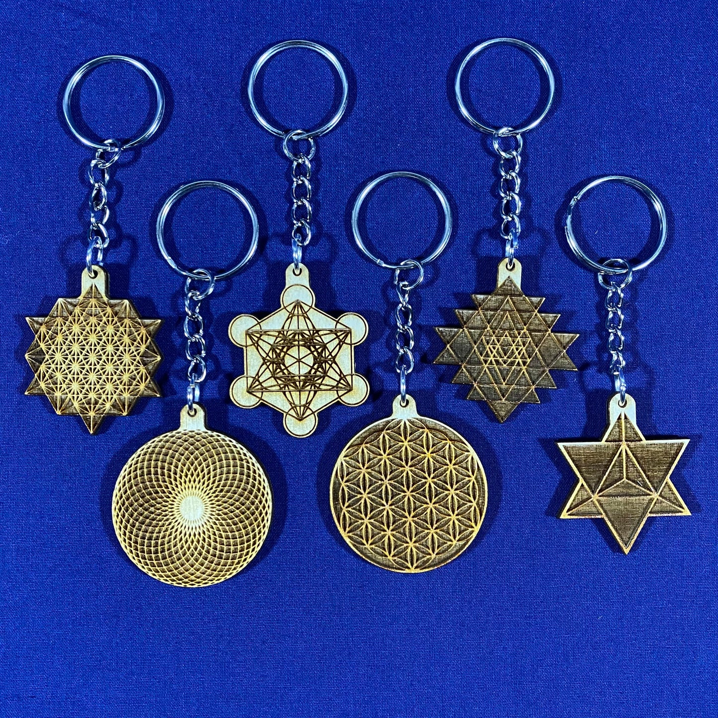 Sacred Geometry Keychains
