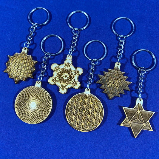 Sacred Geometry Keychains